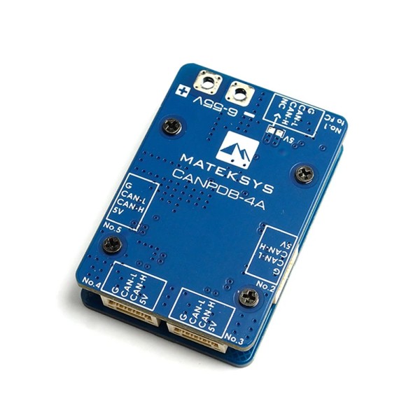 MATEK MATEKSYS CANPDB con 4A BEC e JST-GH gamma di ingresso da 6V a 55V (2S-12S) 38/26/7.8mm 12g 5x CAN-H/CAN-L per Drone RC